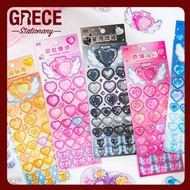 Pixel heart sticker decoration DIY