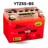 KOYOKO NANOGEL BATTERY G1 G2 YTZ5 YTZ5S YTZ5S-BS Y15ZR LC135V2/V3/V4 Future W125 W125S W125X Dash SIRIM CERTIFIED