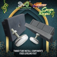 SMJ CONCEPT® Adjustable Stand | PVC End Cap | Timber Tube Components