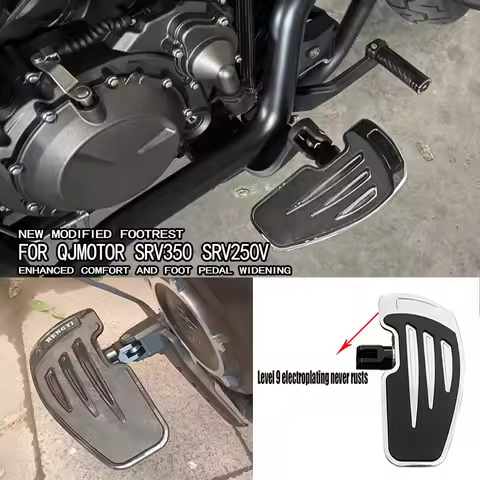 For QJMOTOR SRV350 SRV300 SRV250V Motorcycle Accessories Modified Parts Foot Pedal Widenning Kit for