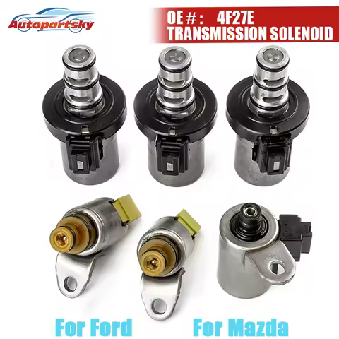 6PCS/Set Transmission Shift Solenoid Gearbox Part For Mazda 3 5 6 Protege For Ford Focus FNR5 48420K