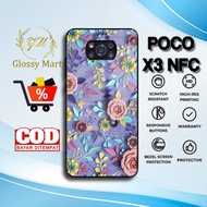 HP Latest P0C0 X3 NFS Case - P0C0 X3 NFS Casing - Beautiful Floral Motif - Premium Glossy Hardcase -