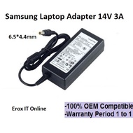 Replacement Power Adapter Samsung SynMaster LCD LED Monitor 14V 3A 6.5mm*4.4mm