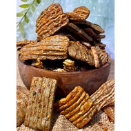 EXTRA SPICY JENGKOL ASBES CRACKERS 250gr ALMA.SNACK
