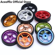 Aceoffix 1 pair Easywheel Width 15mm for For brompton Folding Easywheel Aluminum Alloy Bike Easy Wheel Accessories