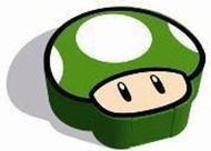 【我家遊樂器】庫存商品(需確認再下單) 原裝 3DS-瑪利歐 蘑菇造型卡帶收納盒-綠色蘑菇(任天堂)