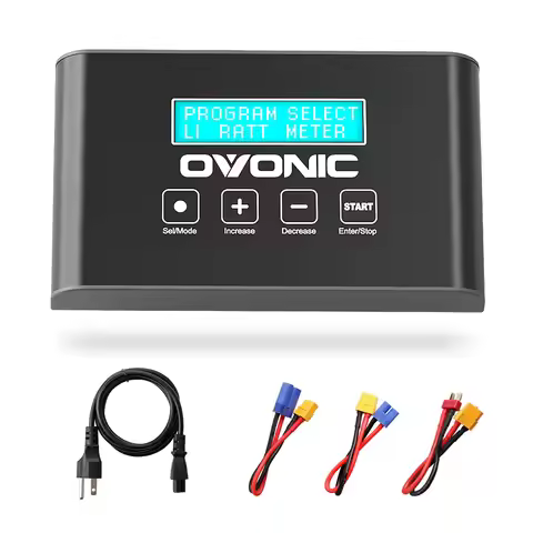 OVONIC Mate 1 Smart LiPo Battery Charger 100W 10A Fast Balance Charger, Support 1-6S LiPo/LiFe, 3-18