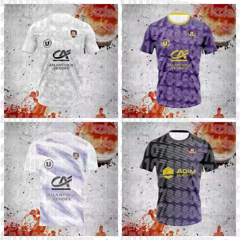 Mens HBC Nantes Handball Shirt Youth Kids Sportwear Oversized Training Handball Uniform Breathable U