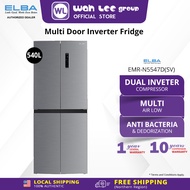 ELBA 540L 4 Door Refrigerator EMR-N5547D(SV) - Total No Frost  3 Mode - Silver WAH LEE STORE