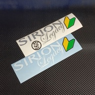 Sticker #0183 sirion legacy jdm japan car sticker accessories