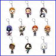G2P Game Valorant Keychain Anime Keyring Acrylic Cute Bag Pendant Cartoon Killjoy Jett Reyna Key Cha
