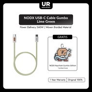NODX USB-C Cable Gumbo - Lime Green