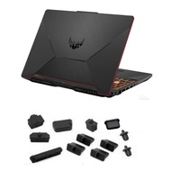 Laptop Black Silicone plug ports interfaces cover for ASUS TUF FX506 FX506LI FX506LU FX506IV FA506 F