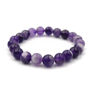 CHEVRON AMETHYST หินเชฟรอนอเมทิสต์ เลือกขนาดเม็ดหินได้ (4-12 มม.) กำไลม่วง purple string สร้อยข้อมือหินแท้ by siamonlineshop