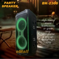BK-2366 party speaker Square Dance Outdoor Audio Bluetooth Speaker Camping KTV  Subwoofer speaker wi