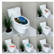 3D STICKER Toilet Bowl Seat Cover Sticker Penutup Toilet Duduk Sticker Toilet Duduk Sticker Penutup Mangkuk Tandas Decor