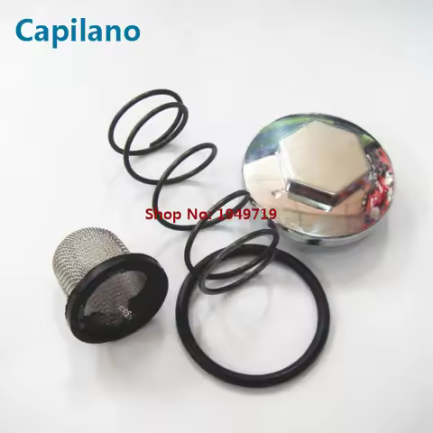 motorcycle CG125 engine oil filter cup with spring and cover for Honda 125cc CG 125 engine strainer