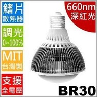 【台灣精製】可調光LED燈泡(幽浮概念款 PAR30; BR30)｜廣角型,深紅光655-665nm｜* LED崁燈 led軌道燈 LED珠寶燈 led嵌燈 LED植物燈)