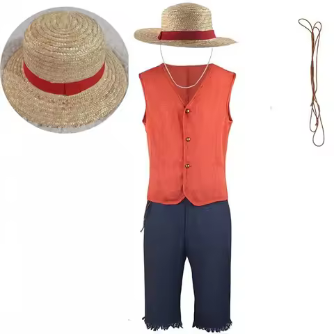 Animal Monkey D. Luffy Cosplay Suits Luffy Uniforms Luffy Suits With Hat Halloween Comic Con Suits