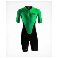 HUUB DS Long Course Triathlon Suit Green ชุดไตรกีฬาแบบชิ้นเดียว คุณสมบัติช่วยเพิ่ม Aerodynamics รักษาอุณภูมิ ไม่ร้อน สวมใส่สบาย แห้งเร็ว : Avarin Running