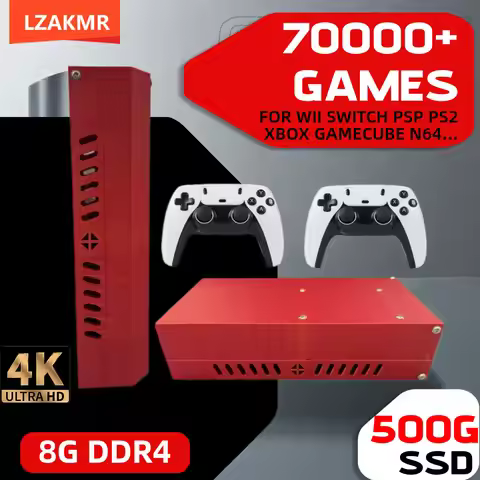 8G Ram Super Game Console RX1 500G Gaming SSD Batocera 3865U 70000+Games For Wii PS2 XBOX PSP Switch
