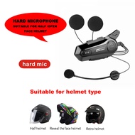 2Pcs E1 Bluetooth Intercom Motorcycle Helmet Bluetooth Headset for 2 Rider Intercommunicate Motor In