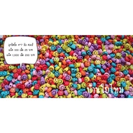 Smile Beads Size 4*7 Mm Mixed Colors