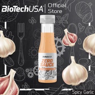 BioTechUSA Zero Sauce 350ml. Spicy Garlic (ซอสรสสไปซี่ การ์ลิค ราด จิ้ม หมัก ปรุงอาหาร ไม่มีน้ำตาล คีโตทานได้)Health foods