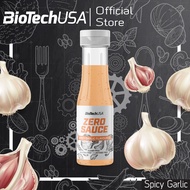 BioTechUSA Zero Sauce 350ml. Spicy Garlic (ซอสรสสไปซี่ การ์ลิค ราด จิ้ม หมัก ปรุงอาหาร ไม่มีน้ำตาล ค