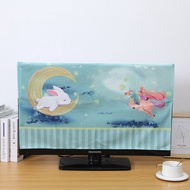 🚓Spot Cartoon TV Cover Dust Cover Cover Towel55Inch65Inch Home Hanging LCD TV Cover Elastic Cover Cloth