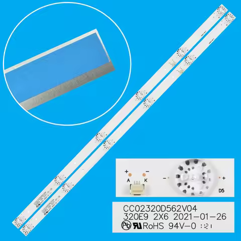NVT-32H103W TV's LED Backlight Strips For CC02320D562V08 320L(320E9) 2X6 Bands Ruler CC02320D562V04 