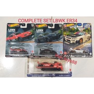 HOT WHEELS NISSAN SKYLINE GT-R (BNR34) LBWK FULL SET / LBWK COMPLETE SET / CHASE LBWK