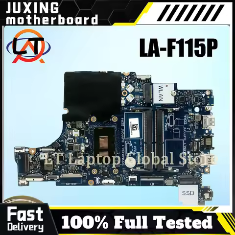 LA-F115P For DELL Inspiron 3490 3590 LA-F115P Notebook Motherboard i3 i5 i7 CPU tested Laptop Mainbo