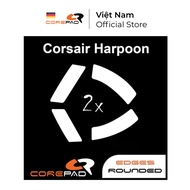 2 Sets of PTFE Corepad Skatez PRO Corsair Harpoon Wired / Harpoon Wireless Replacement Mouse Feet - 
