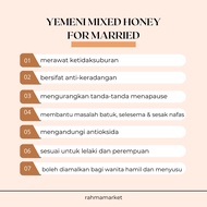 [Ready stock] MADU YEMEN UNTUK HAMIL ORIGINAL | YEMENI ORIGINAL HONEY MIXED FOR MARRIED (100g/250g/500g)