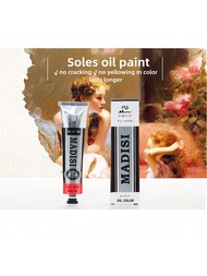 Madisi170ml (5.95 Ounces) Professional Oil Paint - Metal Tube Packaging - Commonly Used Colors In Pa