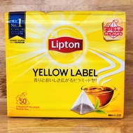 [hộp NO.1 LIPTON 100gram / 50 túi lọc] - TRÀ ĐEN NHÃN VÀNG [JAPAN] Yellow Label Tea Bags