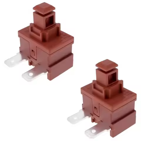 2pcs Power Switch Push Button Switch On-Off Power Button Switch Self-locking Switch For Miele C1 C2 
