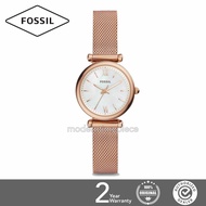 FOSSIL ES4433 Carlie Three-Hand Stainless Steel Woman's Watch (OFFICIAL FOSSIL WARRANTY)