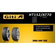 GITI 235/55R18 HT152 235/60R18 HT152, 215/65R16 HT152, 265/60R18 HT152, 265/65R17 HT152, 265/55R20 A