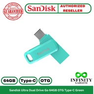 Sandisk Ultra Dual Drive Go 64GB OTG Type-C Green SDDDC3-064G