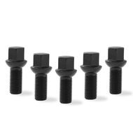 [Wheel hub nut] Car Wheel Nut Bolts Ball Seat Black Screw M12x1.5 / M14x1.5 M15x1.25 Various Lengths