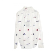 【มือสอง】 หลุยส์ วิตตอง LOUIS VUITTON เสื้อเชิ้ตแขนยาวพิมพ์ลายทั้งตัว รุ่น RM191Q IUR HGS42W ผ้าคอตตอ