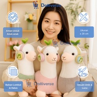 Dolliverse Alpaca Doll Toy Listen to Music 28cm Alpaca Doll Unicorn Doll Birthday Gift