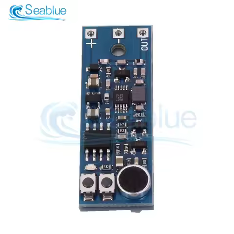 DC 3-6V LED Indicator FM Wireless Microphone Radio Transmission Module 100m 76-110MHz With Shutdown 