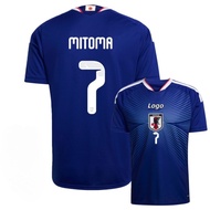 Japan 2026 2027 Fans Edition Men's Home Short Sleeves Football Jersey T-shirt #7 MITOMA