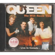 CD QUEEN : WE WILL ROCK YOU : LIVE IN CANADA ( ORIGINAL CD )
