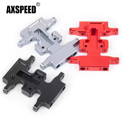 AXSPEED Aluminum Alloy Gearbox Chassis Protection Skid Plate for Axial SCX24 Deadbolt C10 Gladiator 