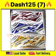 Stiker sticker body stripe cover set (7) honda wave dash dash125 dash 125 fi dash fi coverset EMBLEM