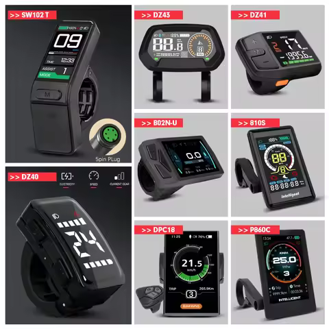 Bafang LCD Color Display Instrument 36V48V52V SW102T DZ40 600C BF-UART Protocol BBS01 BBS02 BBSHD Mi